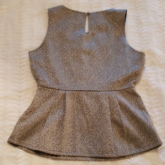 Tulle peplum brocade tank top new without tags - Picture 3 of 5